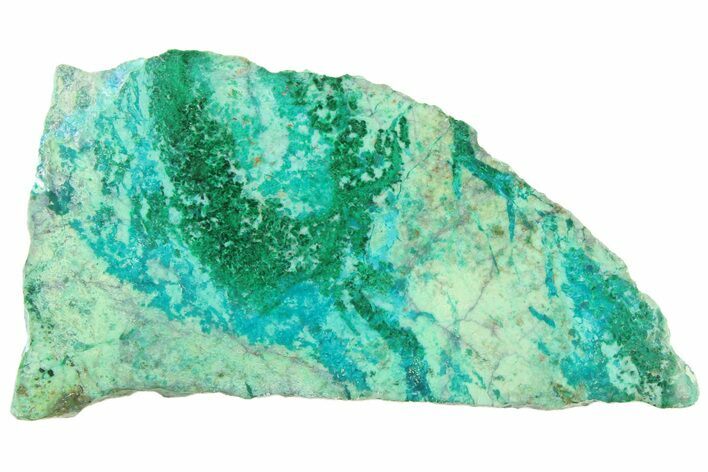 Polished Blue River Chrysocolla Slice - Arizona #337399
